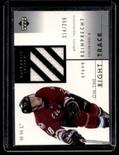 2003-04 UD Artistic Impressions Right Track Steven Reinprecht /299 Colorado