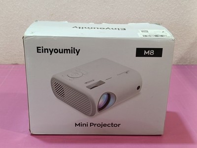 Einyoumily M8 Mini Projektor LED Beamer HDMI USB Portable Weiß_1_6