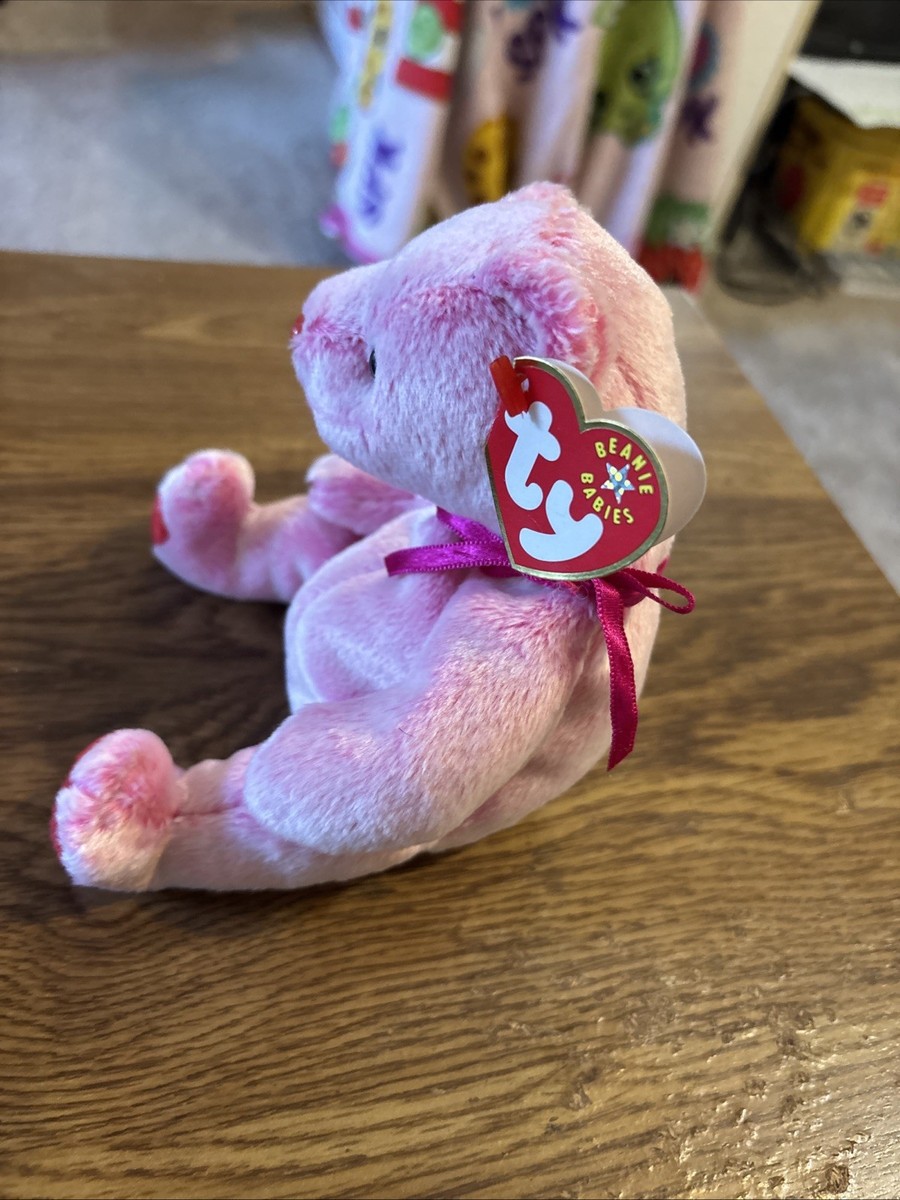 Ty Beanie Babies Romance the Bear DOB 2-2-2001 LNWT | eBay