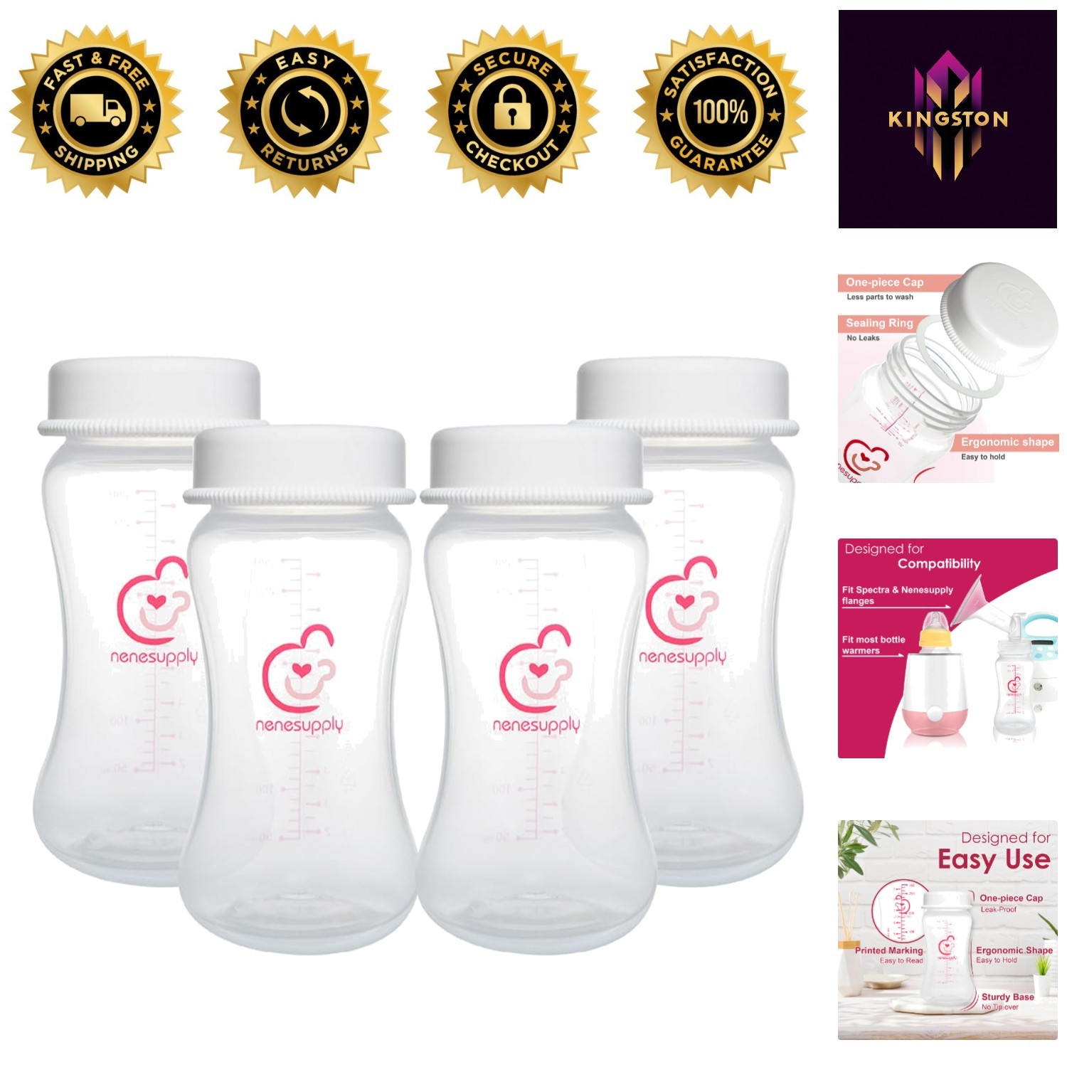 - 4 Count For Spectra Breast Pumps