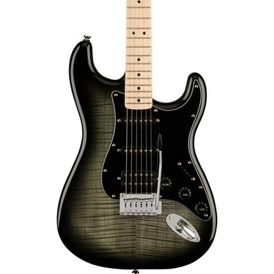 Squier Affinity Stratocaster FMT HSS Electric Guitar, Maple FB, Black Burst