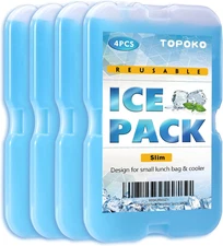 Ice Packs for Lunch Bags, Cooler, Freezer Packs for Lunch Box, Cooler Bag, Sl...