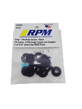 RPM 3/16" Snap tite body savers black 1/10th scale 80302