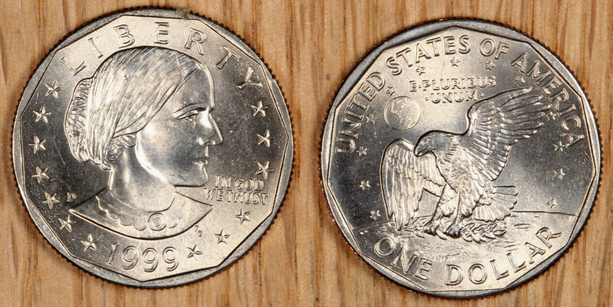 1999-D SBA Susan B Anthony $1 Dollar Coin - BU - Choice to Gem