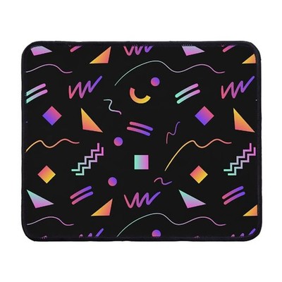 Retro 80s Pattern Mouse Pad Computer Mouse Mat Desk Accessories 9.5''x8'' Color...