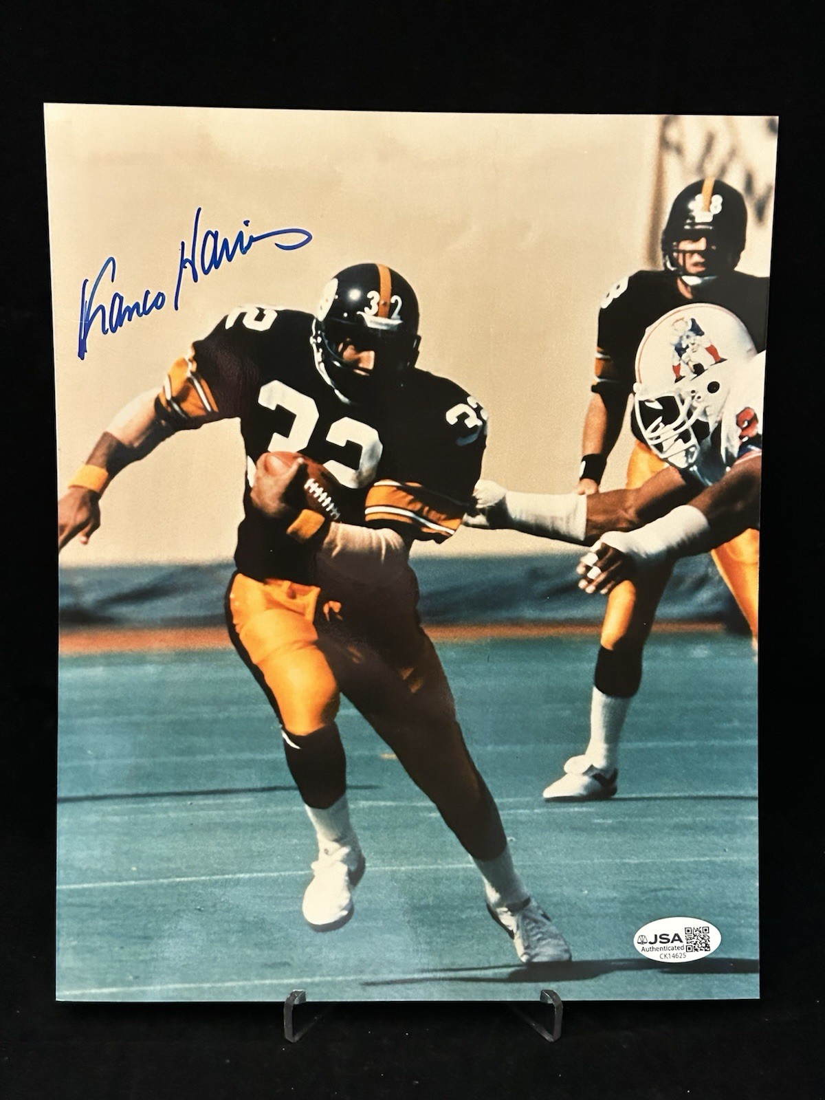 Harris Autographed Signed Pittsburgh Steelers Franco HOF 8x10 Photo JSA COA 