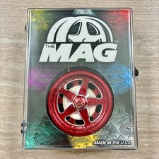Vintage 90s Custom Mag 5-Star Yo-Yo Red EUC Made In The USA Anodized Aluminum