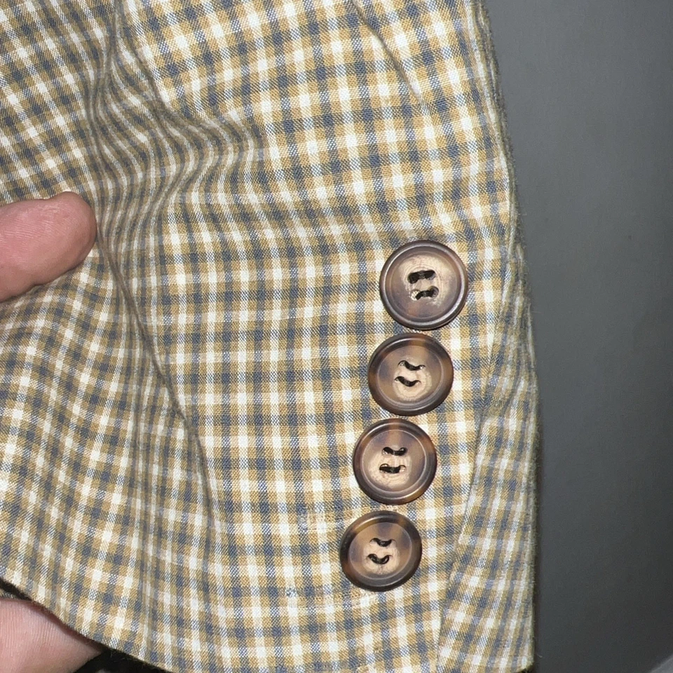 Blazer Gap Caqui Abrigo Deportivo Chaqueta Hombre Pequeño Caramelo 100% Algodón Estilo Geométrico Foto 3 de 4