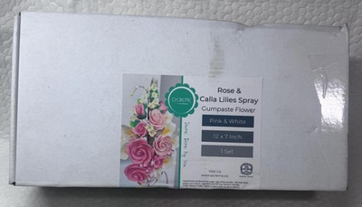 #ad O#x27;Creme Gumpaste Flower Spray of Roses amp; Calla Lilies $20.99