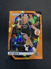 2024 Prizm WNBA #126 Kate Martin ORANGE CRACKED ICE PRIZM RC - Aces