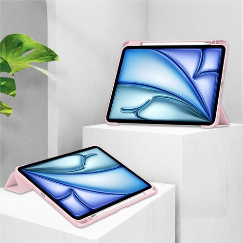 Hülle für iPad Air 13" 2025/2024 Bizon Case Flip Cover Etui Schutzhülle Rosa - Photo 2/8