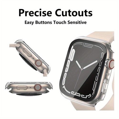 Screen Protector Cover for Apple Watch 44mm 45mm 40mm Case for iwatch 9 8 7 6 5 - 第 3/18 張圖片