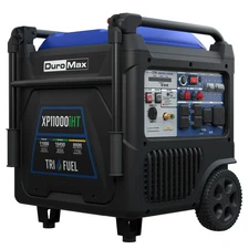 DuroMax XP11000iHT 11,000W Portable Tri Fuel Inverter Generator - Quiet, Low THD