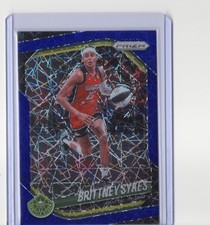 2025 Panini Prizm #121 WNBA Brittney Sykes Blue Velocity Parallel Seattle Storm