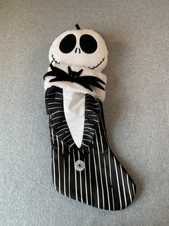 Disney The Nightmare Before Christmas Jack Skellington Black & White Stocking