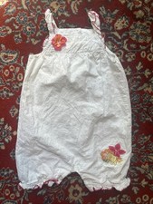 Disney Winnie Pooh Girls Romper Cotton Ruffle Size 24M White