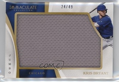 2017 Panini Immaculate Jumbo 24/49 Kris Bryant #IJ-KB 1t1s