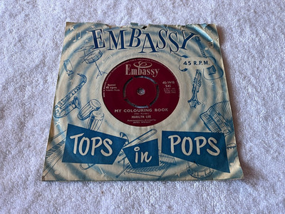 MARILYN LEE - ALL ALONE AM I / MY COLOURING BOOK - ORIGINAL 1963 EMBASSY POP 45