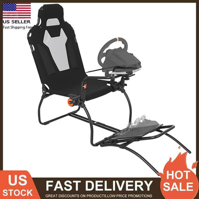 Foldable Racing Wheel Stand Simulator Cockpit for G923/G920/G29 & Thrustmaster
