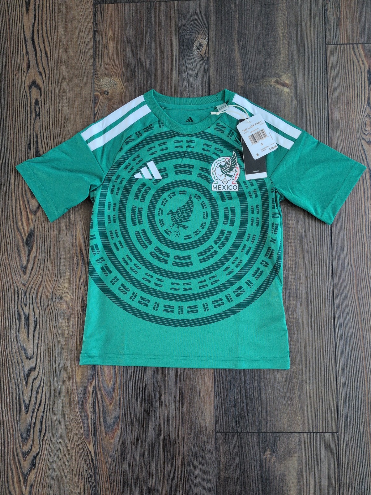 Adidas Mexico Kids Fan Jersey KA4004 Youth Small Home Futbol Kit Retail $45