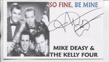 MIKE DEASY & THE KELLY FOUR signed AUTOGRAPH 3118