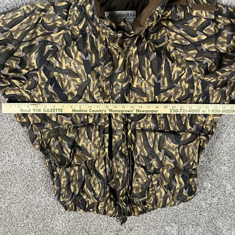 Vintage 90s Columbia Sportswear Camo Winter Coat Jacket Large Outdoor Hunting - Image 2 of 4