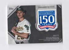 2019 Topps Update 150th Anniversary Manufactured Patches Matt Chapman Athletics