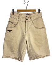 JNCO Shorts, Size 31, Cotton, CRM, Made in USA, Some stains.