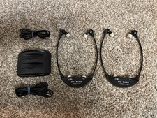 TV Ears 5.8 Long Range Digital Wireless Headset System w/ 2 Headsets - UNTESTED 