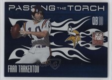 2010 Donruss Elite Passing the Torch Blue 5/49 Brett Favre Fran Tarkenton #2 3hd