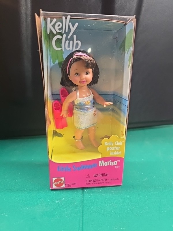 Little Swimmer Marisa Kelly Club Doll & Kelly Club Poster 1999 New 24600 NIB