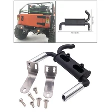 Gazechimp Black Exhaust Pipe Kit Fit For SCX10 90046 -4 1/10