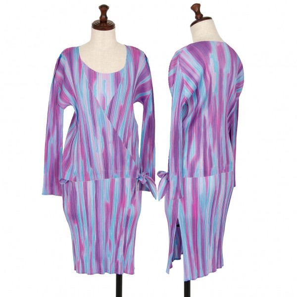 PLEATS PLEASE Gradient Print Pleated Cachecoeur C… - image 12