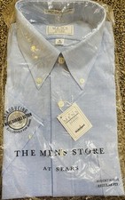 The men's store at sears vintage Blue Short sleeve shirt Size 16 NEW