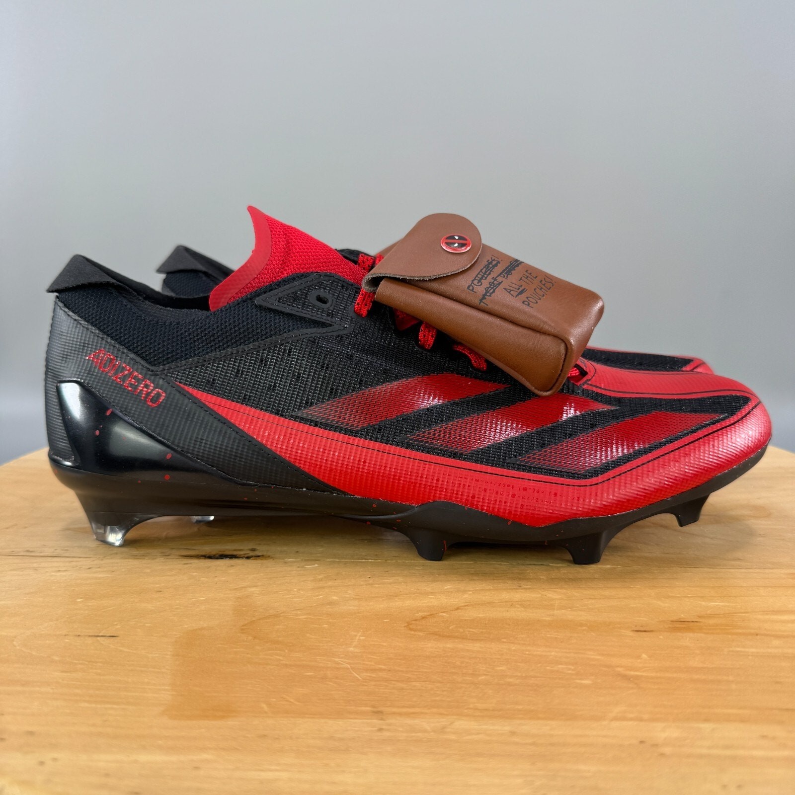Adidas x Marvel Adizero Electric 'Deadpool' Men’s Size 12 Football Cleats Red