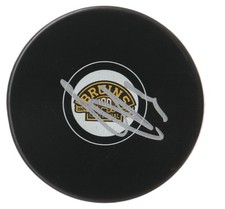 VIKTOR ARVIDSSON BOSTON BRUINS 100 YEAR NHL SIGNED AUTOGRAPHED LOGO PUCK W/ COA