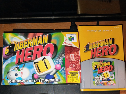 Bomberman Hero N64 cib and Spiderman for N64 2 nintendo 64 games ...