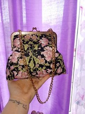 Pochette Click Clak Realizzata A Mano Molto Capiente All'interno Con Taschino 