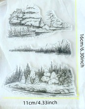 Clear Stamps Trees Transparent Stamp Tree Landscape Card Making Scrapbooking 