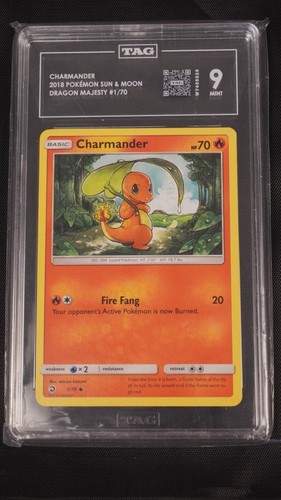 Charmander graded TAG 9 for sale on eBay
