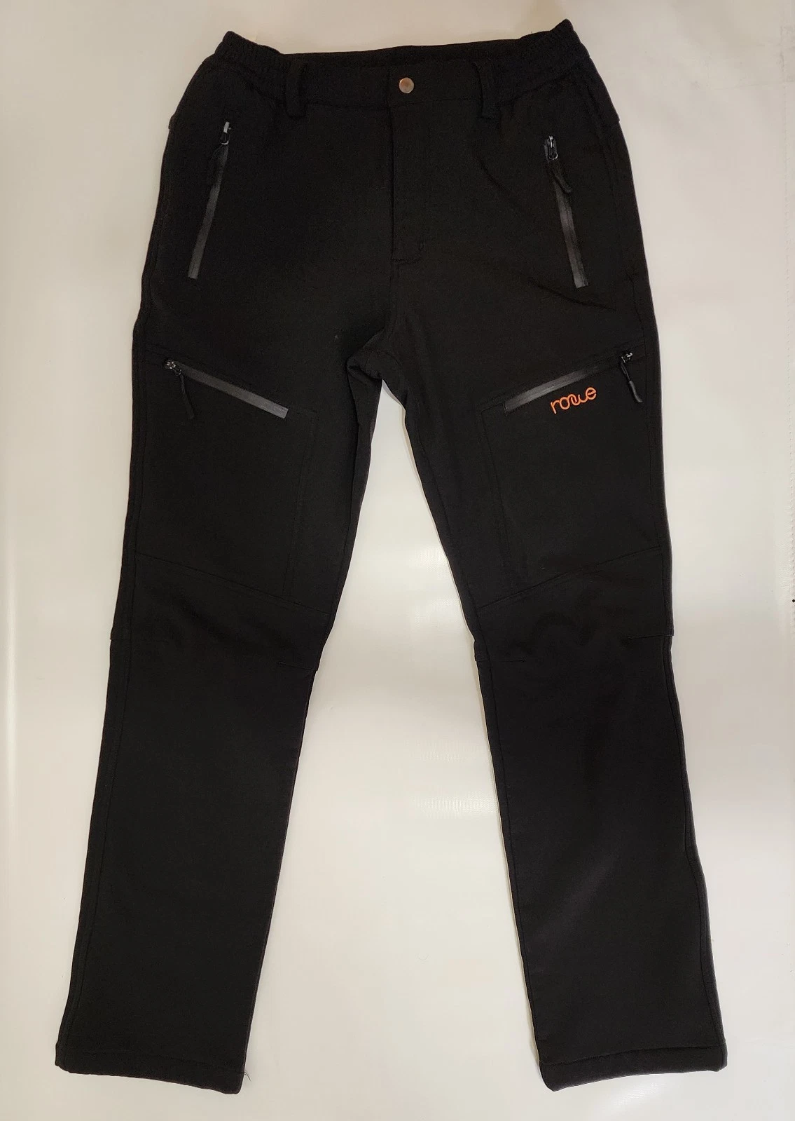 Nonwe Mens 32x32 Fleece Lined Water Resistant Windproof Hiking Softshell Pants