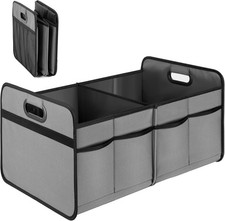 YSSOA Trunk Organizer for Car/SUV/Truck, Collapsible 2 Compartment Automotive St