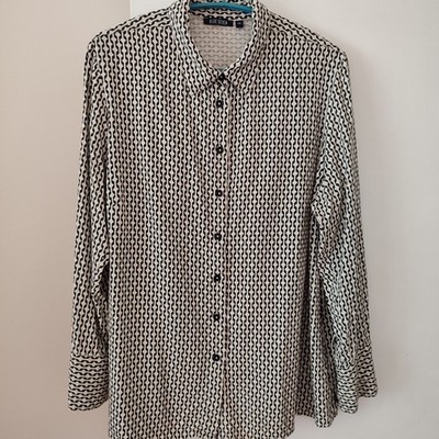 Bluse von BLUE SEVEN*Gr.42*Mehrfarbig*Langarm*Kragen/Knopfleiste*Gebraucht