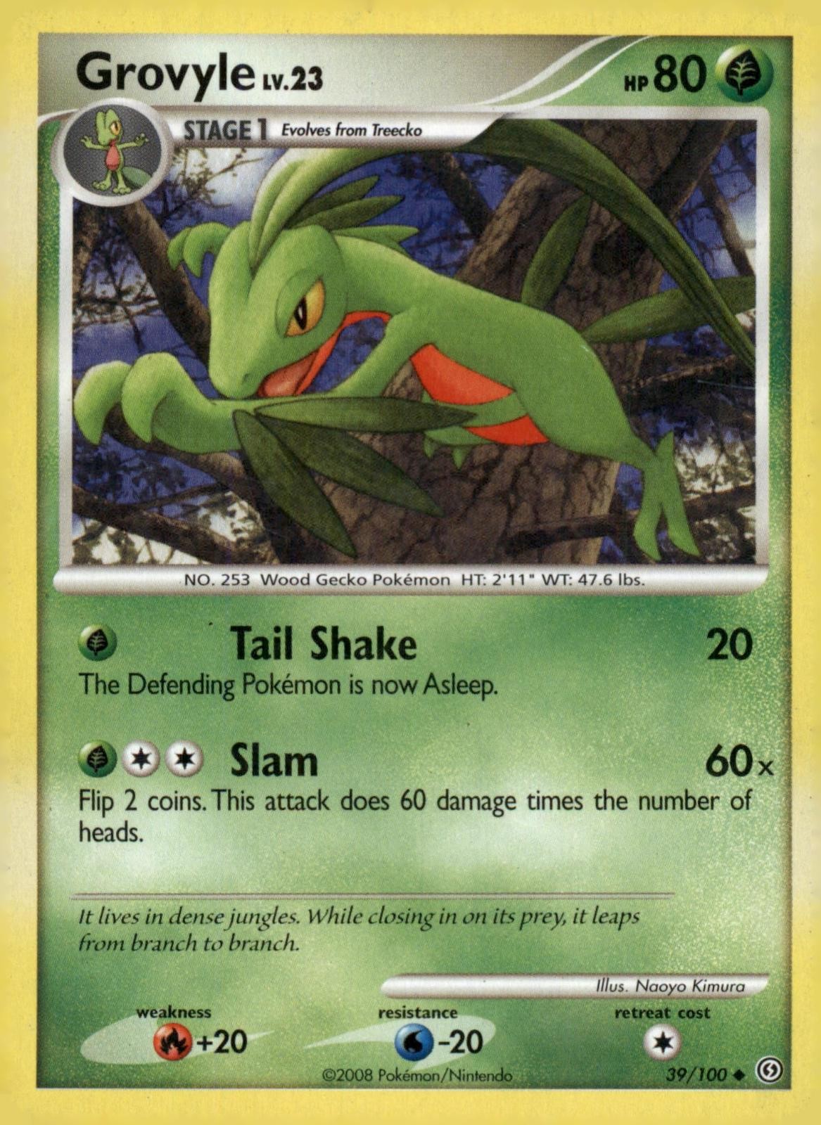 GROVYLE 39/100 STORMFRONT DMG