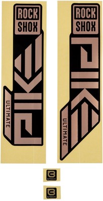 RockShox Fork Decal Kit - Pike Ultimate, 27.5''/29'', Matte Copper Foil For High