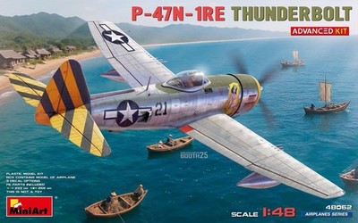 1:48 MINIART P-47N-1Re Thunderbolt. Advanced Kit Kit MA48062 Modellbau