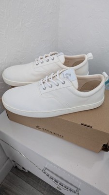 Groundies Herren Sneaker Barfuß Low Top Schnürung Weiß EU 42