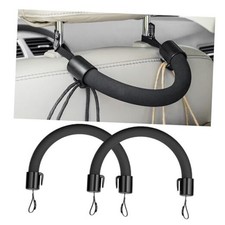 Dickno Car Headrest Grab Handle, Auto Rear Seat Passenger Chair Armrest, 2 PCS