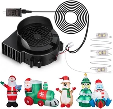 Air Blower Fan for Inflatables, 12V 1.0A Airup Replacement Blower 1.0A/3LEDS