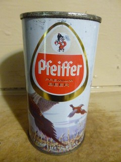PFEIFFER PREMIUM FLAT TOP BEER CAN [EMPTY CANS READ DESC.]